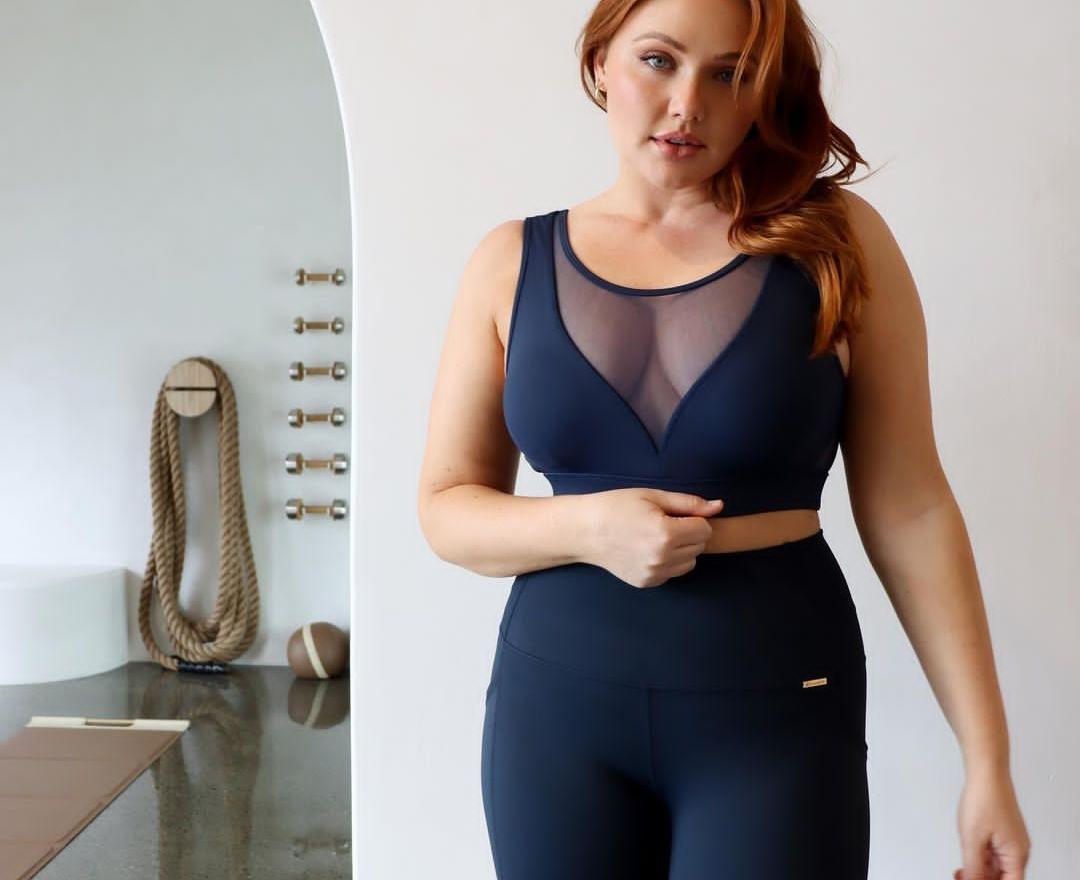 MESH BREATHABLE TOP - WITH FLEX CYBORG SEAMLESS STRENGTH & LEGGING - NAVY BLUE