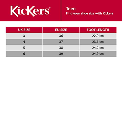 Kickers Unisex Kid's Kick Lo Leather School Shoes,BLACK PATENT