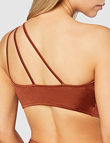 Iris & Lilly Women's One Shoulder Cut Out Swimsuit