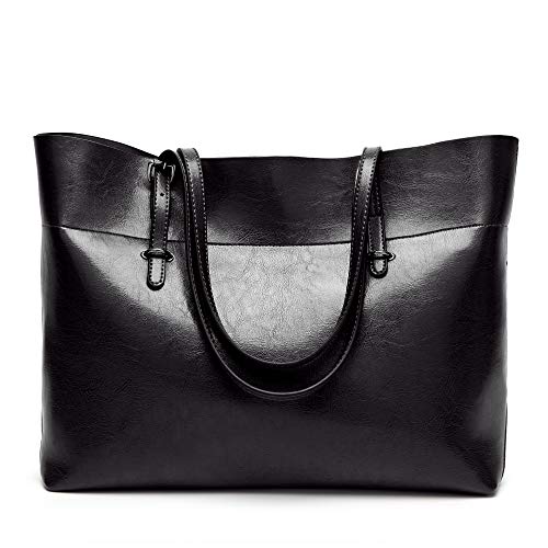 Aileese Womens Soft Leather Handbags Large Capacity Retro Vintage Top-Handle Casual Tote Shoulder Bags
