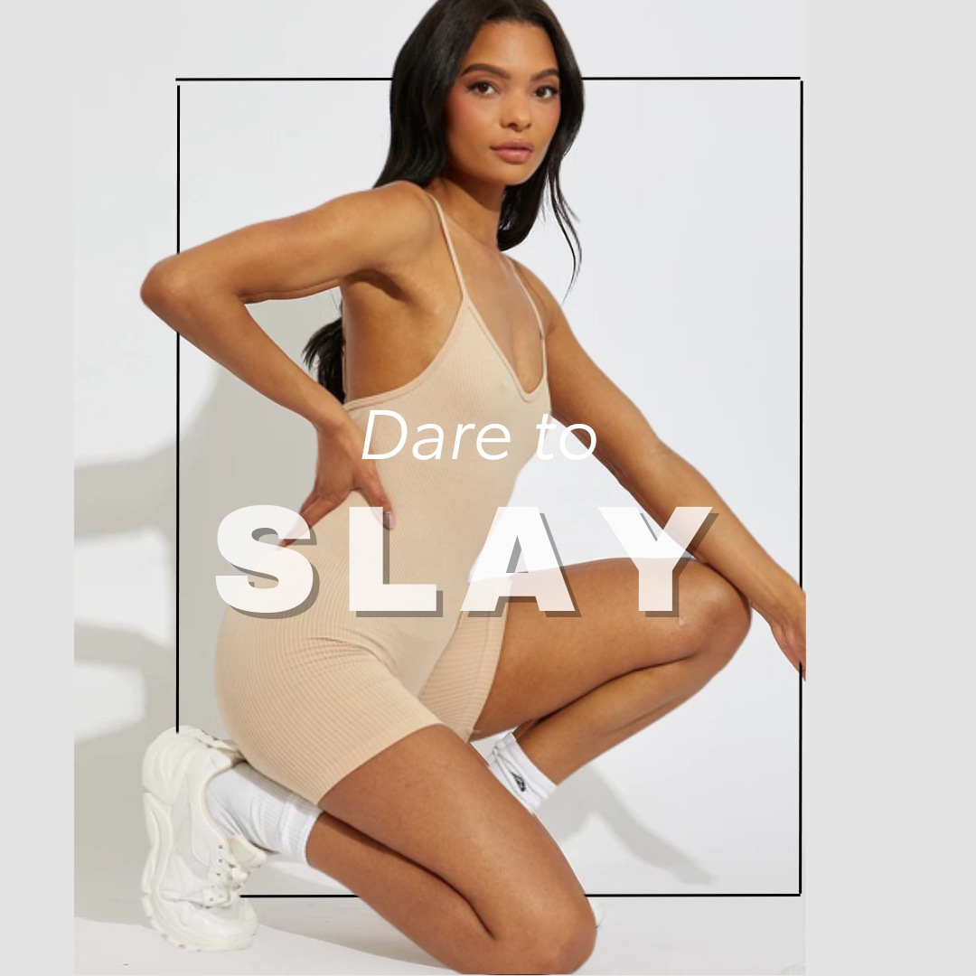 NINA - SLEEVELESS (UNITARD Style ) RIB KNIT Playsuit