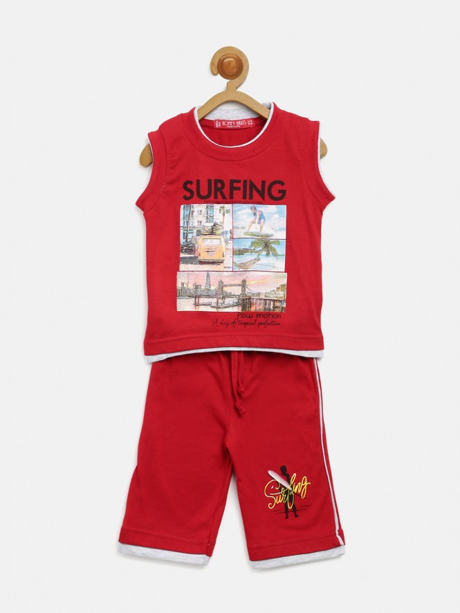Kids Kids Boys T-Shirt Pant Set (Blue)