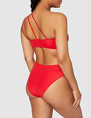 Iris & Lilly Women's One Shoulder Cut Out Swimsuit