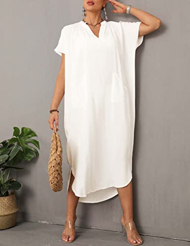 Bsubseach Swimsuit Cover Up for Swimwear Women Kaftan Dresses Summer Caftan with Drawstring