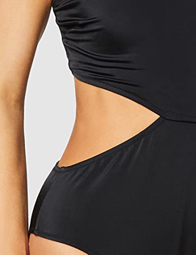 Iris & Lilly Women's One Shoulder Cut Out Swimsuit