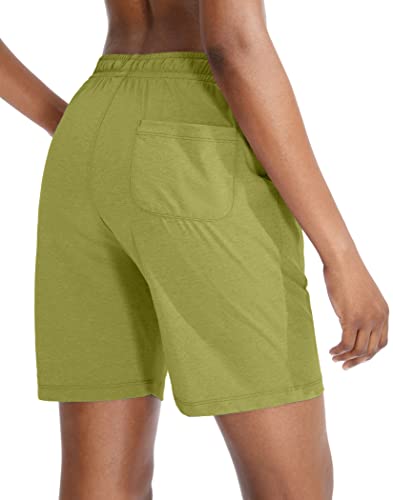G Gradual Women's Bermuda Shorts Jersey Shorts with Deep Pockets 7" Long Shorts for Women Lounge Walking Athletic
