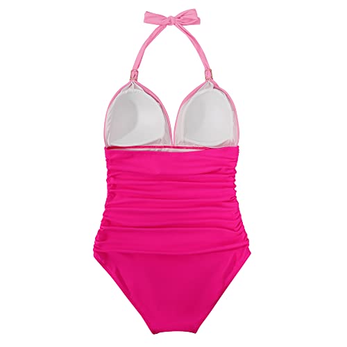 RXRXCOCO Women Tummy Control Bathing Suits for Women Plus Size Swimsuit One Piece Swimwear