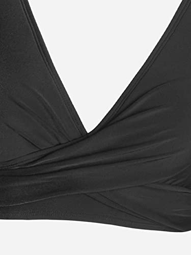 CUPSHE Women's Bikini Set Twist Front Tie Side Bikini Swimsuit Two Piece Swimwear Bathing Suits