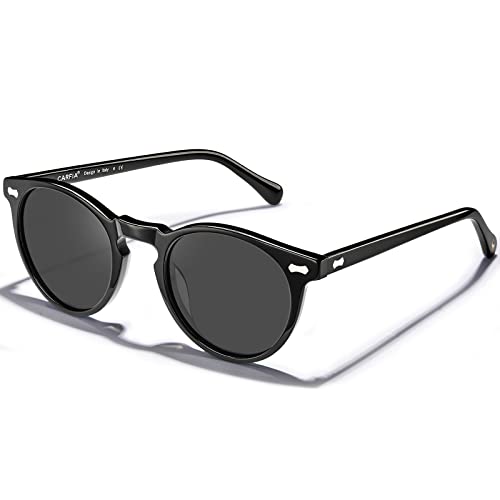 CARFIA Polarised Womens Sunglasses Vintage UV400 Protection Acetate Frame