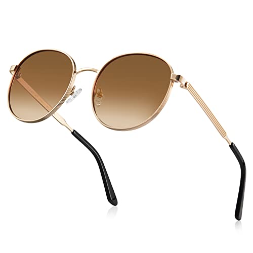 CARFIA Polarised Womens Sunglasses Vintage UV400 Protection Acetate Frame