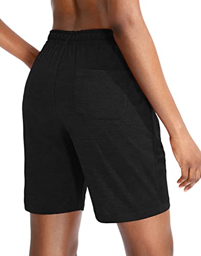 G Gradual Women's Bermuda Shorts Jersey Shorts with Deep Pockets 7" Long Shorts for Women Lounge Walking Athletic