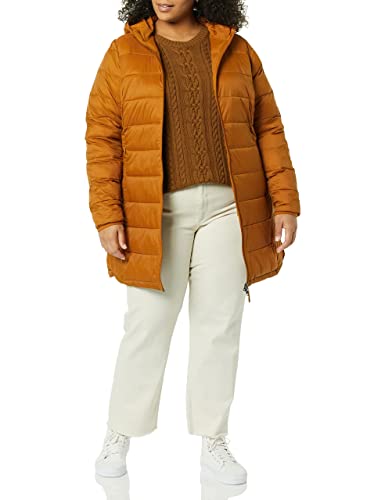 Amazon Essentials Women's Lightweight Water-Resistant Hooded Puffer Coat