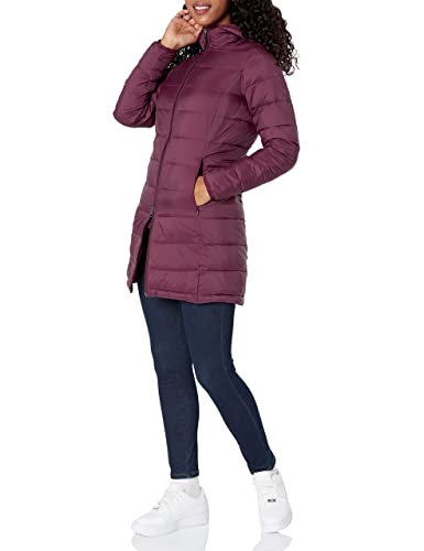 Amazon Essentials Women's Lightweight Water-Resistant Hooded Puffer Coat