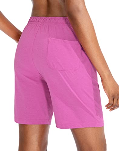 G Gradual Women's Bermuda Shorts Jersey Shorts with Deep Pockets 7" Long Shorts for Women Lounge Walking Athletic
