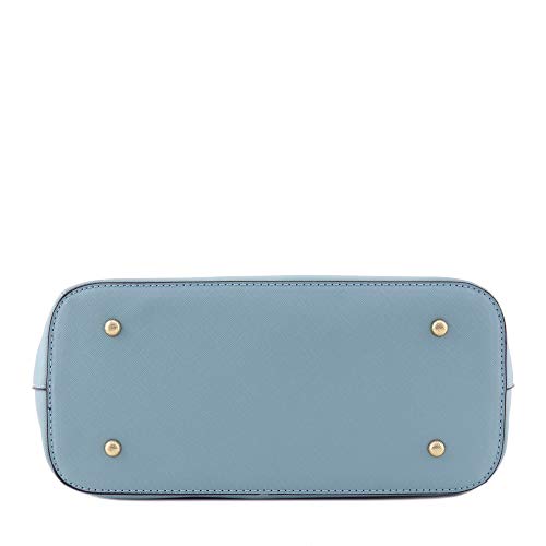 2pcs Set Classic Triple Zip Top Handle Small Satchel Bag with Zip Around Wallet