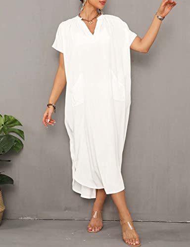 Bsubseach Swimsuit Cover Up for Swimwear Women Kaftan Dresses Summer Caftan with Drawstring