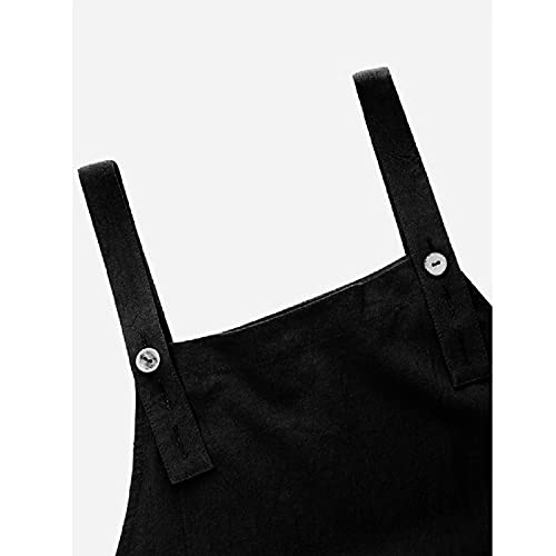Runstarshow Womens Summer Casual Spaghetti Strap Sleeveless Baggy Jumpsuit Dungarees Wide Leg Loose Overalls Rompers