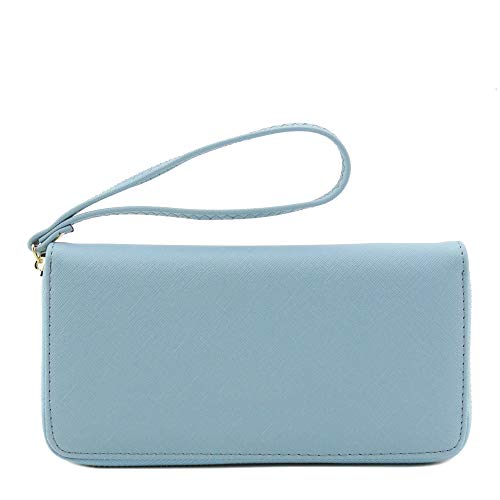 2pcs Set Classic Triple Zip Top Handle Small Satchel Bag with Zip Around Wallet