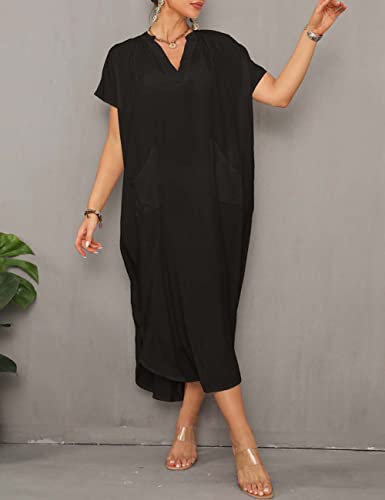 Bsubseach Swimsuit Cover Up for Swimwear Women Kaftan Dresses Summer Caftan with Drawstring
