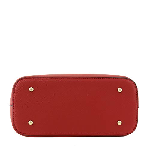 2pcs Set Classic Triple Zip Top Handle Small Satchel Bag with Zip Around Wallet