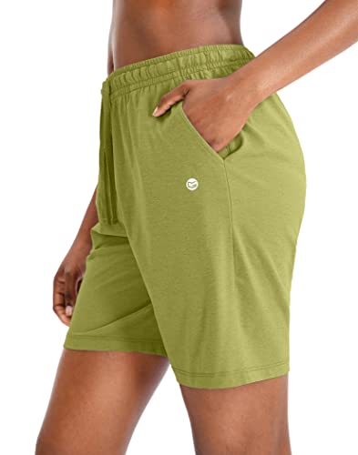 G Gradual Women's Bermuda Shorts Jersey Shorts with Deep Pockets 7" Long Shorts for Women Lounge Walking Athletic