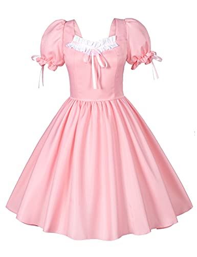 Wannsee Anime French Maid Apron Lolita Fancy Dress Cosplay Costume Furry Cat Ear Gloves Socks Set