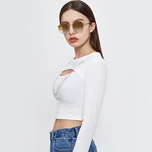 CARFIA Polarised Womens Sunglasses Vintage UV400 Protection Acetate Frame