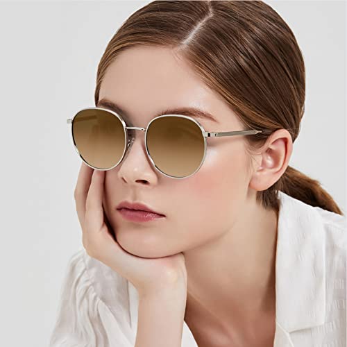 CARFIA Polarised Womens Sunglasses Vintage UV400 Protection Acetate Frame