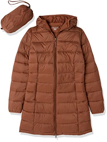 Amazon Essentials Women's Lightweight Water-Resistant Hooded Puffer Coat