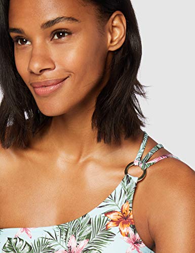 Iris & Lilly Women's One Shoulder Cut Out Swimsuit