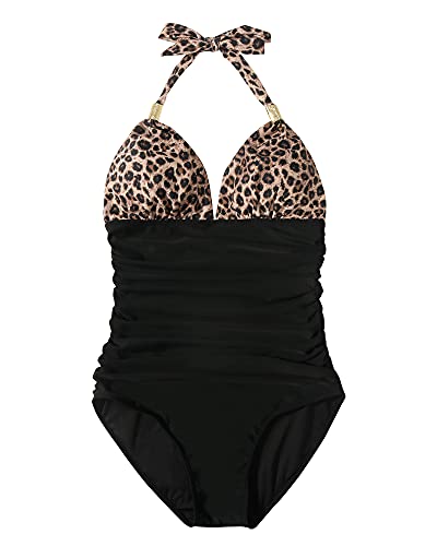 RXRXCOCO Women Tummy Control Bathing Suits for Women Plus Size Swimsuit One Piece Swimwear