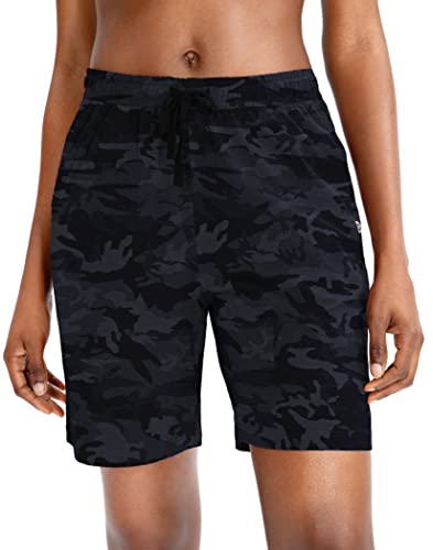 G Gradual Women's Bermuda Shorts Jersey Shorts with Deep Pockets 7" Long Shorts for Women Lounge Walking Athletic