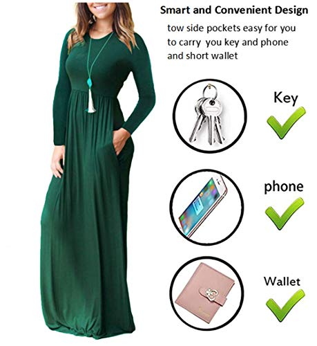 PCEAIIH Women's Maxi Dress Casual Deep V Short Sleeve Floral Ladies Wrap Long Dress with Pockets