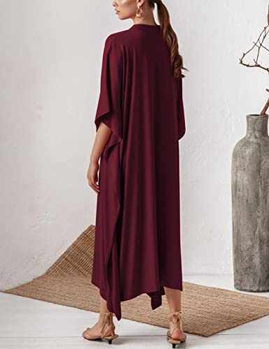 Bsubseach Swimsuit Cover Up for Swimwear Women Kaftan Dresses Summer Caftan with Drawstring