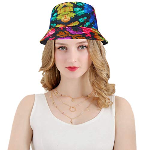 MengPa Unisex Bucket Hat Men Women Summer Travel Sun Fisherman Hats Reversible