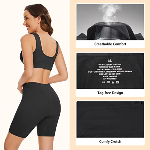 SIHOHAN Womens Slip Shorts Comfortable Short Pants Ultra Soft Seamless Long Briefs for Under Dresses Leggings and Yoga