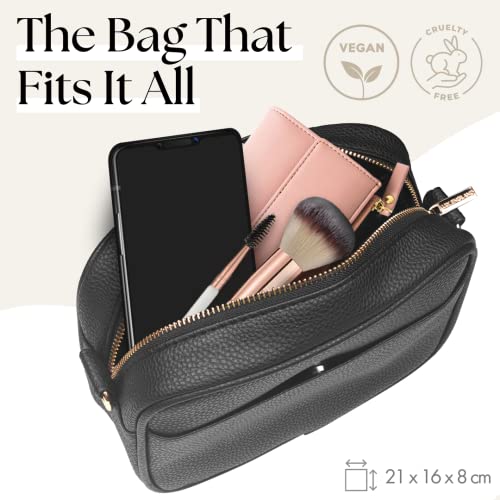 Lily England Ladies Cross Body Bag - Handbag with Adjustable Wide Strap & Gold Purse Chain - Multipurpose Shoulder & Crossbody Bags for Women