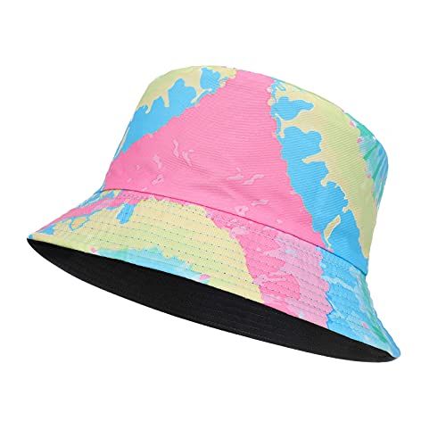 MengPa Unisex Bucket Hat Men Women Summer Travel Sun Fisherman Hats Reversible