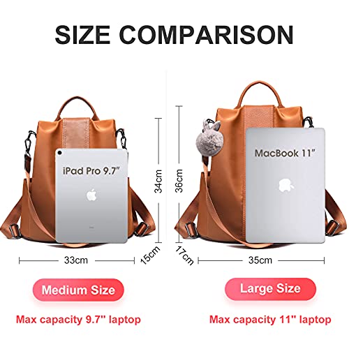 Charmore Women Backpack Ladies Rucksack Waterproof Nylon School bags Anti-theft Dayback Shoulder Bags