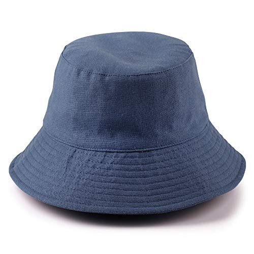 Anycosy Cotton Bucket Hat Women Summer Outdoor Floppy Sun Cap Packable with Big Wide Brim