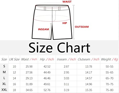 comefohome Womens Drawstring Shorts Summer Cotton Elastic Waist Solid Color Casual Shorts UK with Pockets Blue M
