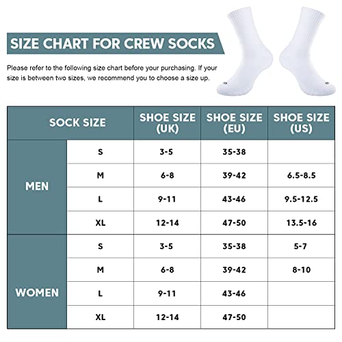 coskefy Cotton Sports Socks Cushioned Running Socks Trainer Socks for Men Women Walking Hiking Trekking Socks, 6 Pairs x black
