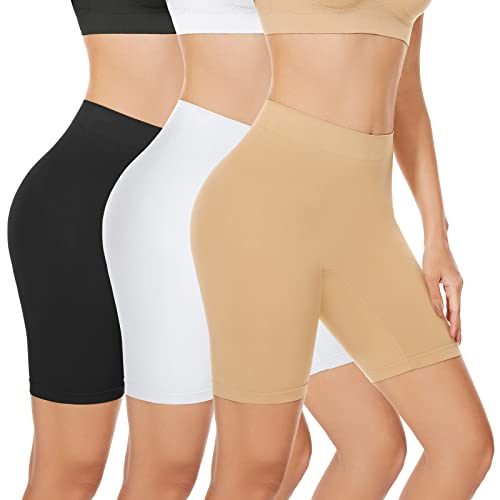 SIHOHAN Womens Slip Shorts Comfortable Short Pants Ultra Soft Seamless Long Briefs for Under Dresses Leggings and Yoga