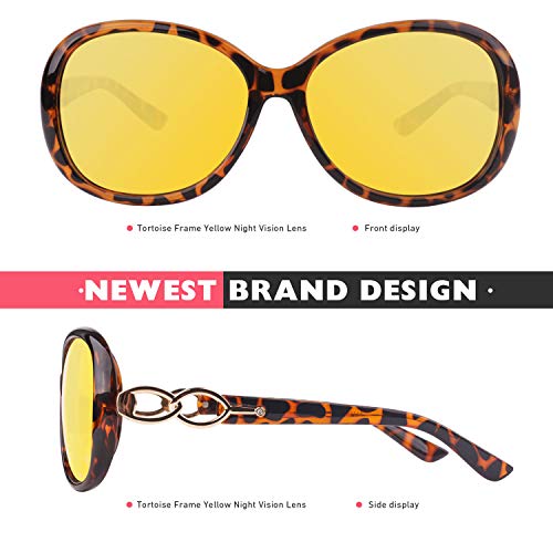 CGID Sunglasses Womens Ladies Polarised Retro Designer Sun Glasses Brown Big Frame Oversized Shades UV Protection Goggles