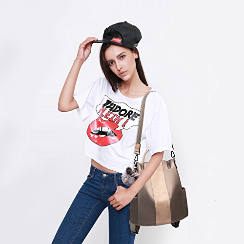 Charmore Women Backpack Ladies Rucksack Waterproof Nylon School bags Anti-theft Dayback Shoulder Bags