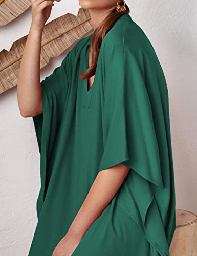 Bsubseach Swimsuit Cover Up for Swimwear Women Kaftan Dresses Summer Caftan with Drawstring