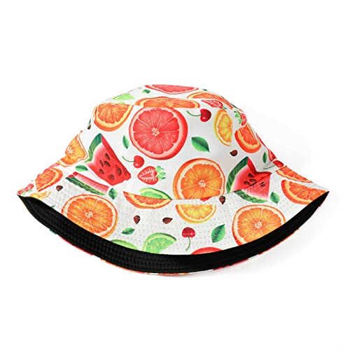 MengPa Unisex Bucket Hat Men Women Summer Travel Sun Fisherman Hats Reversible
