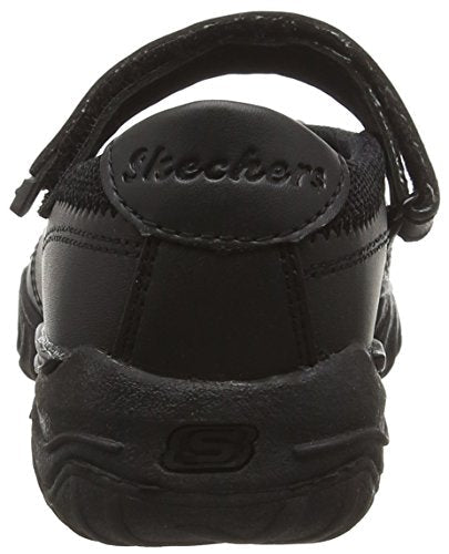 Skechers Girl's Velocity Pouty Mary Janes, Black Smooth Trim