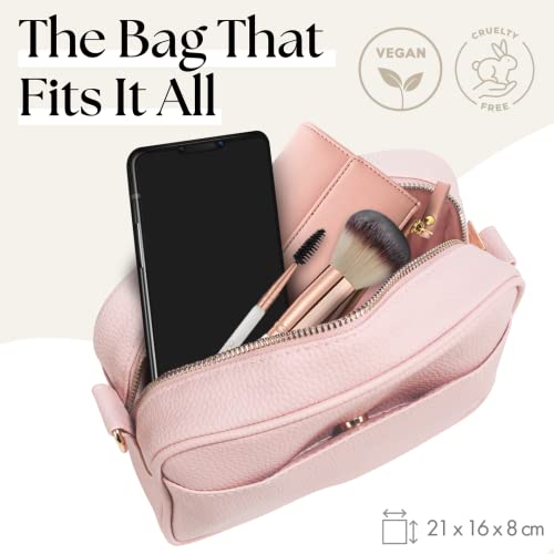 Lily England Ladies Cross Body Bag - Handbag with Adjustable Wide Strap & Gold Purse Chain - Multipurpose Shoulder & Crossbody Bags for Women