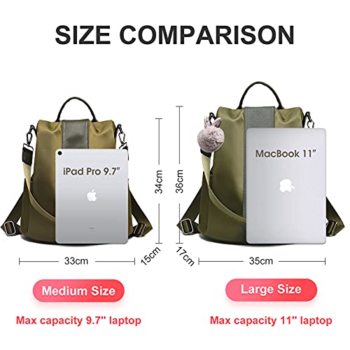 Charmore Women Backpack Ladies Rucksack Waterproof Nylon School bags Anti-theft Dayback Shoulder Bags